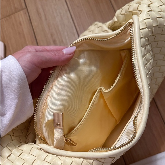 Anthropologie yellow Woven Hobo Bag - Picture 3 of 6